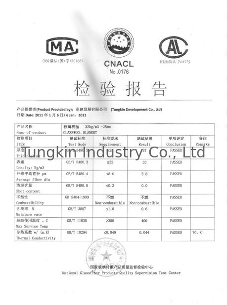 चीन TUNGKIN INDUSTRY Co.Ltd प्रमाणपत्र
