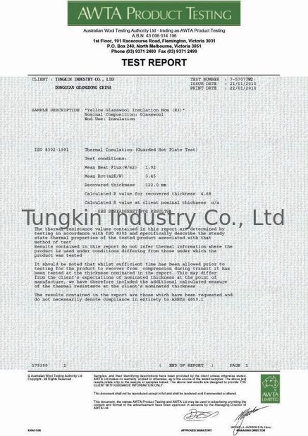 चीन TUNGKIN INDUSTRY Co.Ltd प्रमाणपत्र