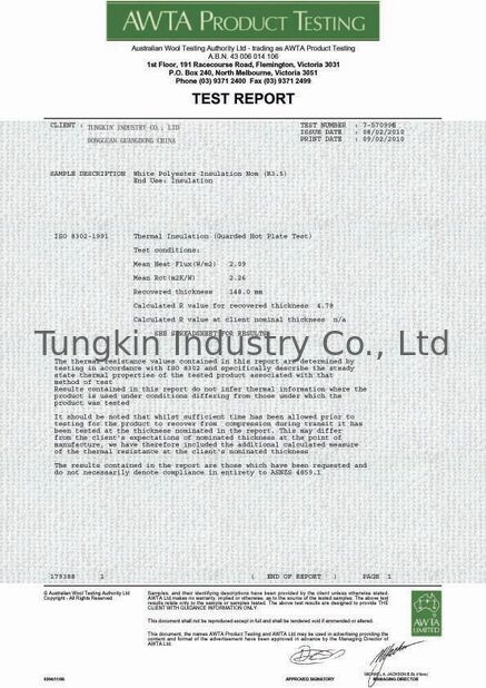 चीन TUNGKIN INDUSTRY Co.Ltd प्रमाणपत्र