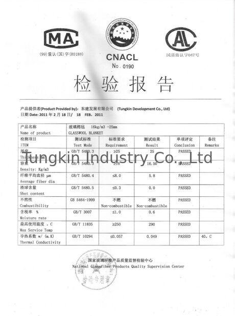 चीन TUNGKIN INDUSTRY Co.Ltd प्रमाणपत्र
